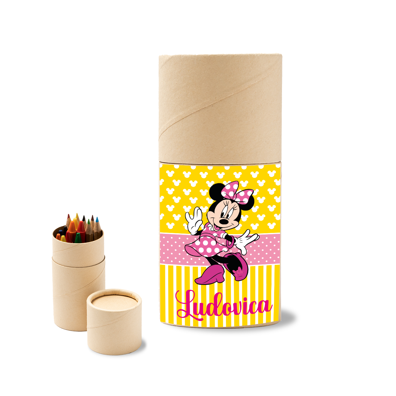 Boy &  Girl - Set 6 pezzi Da Disegno In Legno personalizzati con nomi