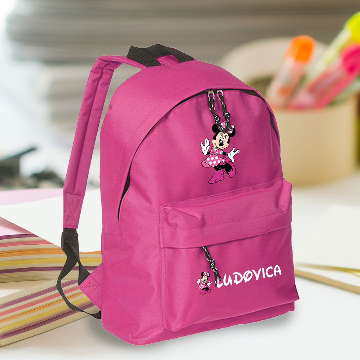 Girl - zaino scuola - personalizzato con nome