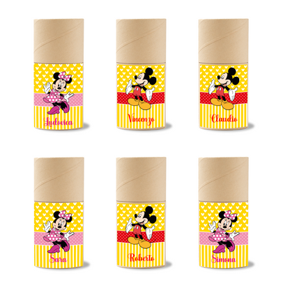 Boy &  Girl - Set 6 pezzi Da Disegno In Legno personalizzati con nomi