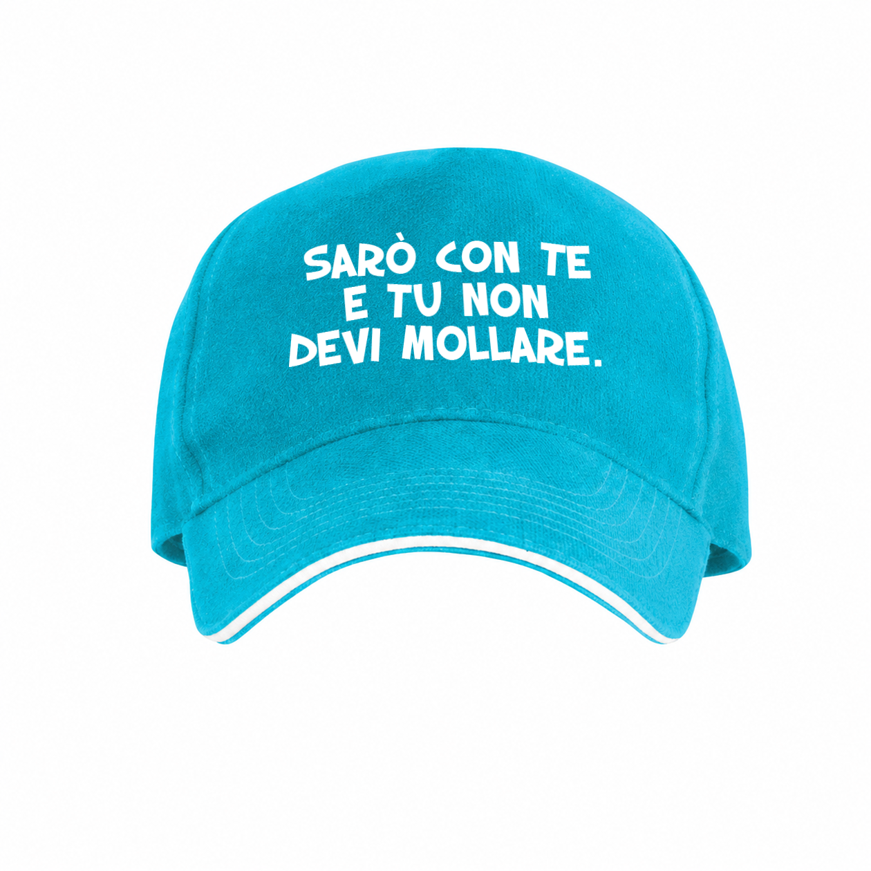 Sarò con te e tu non devi mollare - Cappello con visiera