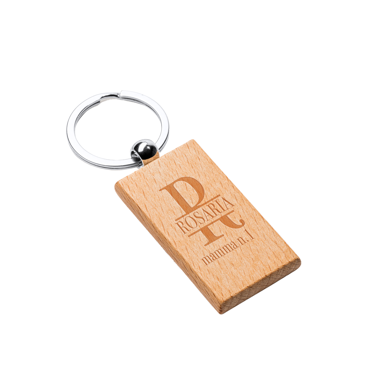 Mamma n 1 - Portachiavi in Legno personalizzato con nome