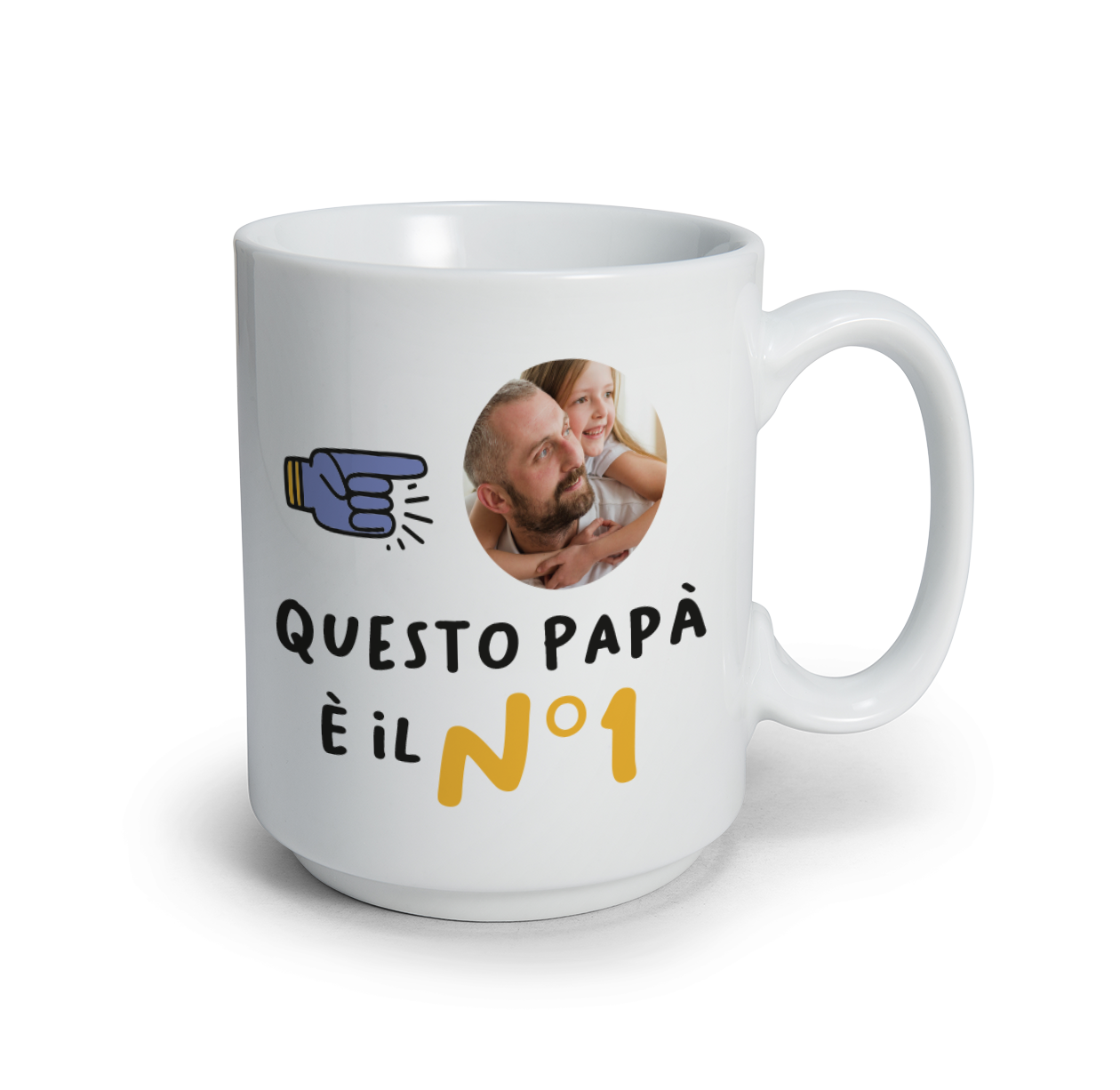 Questo papà è il n 1 - Tazza mug - personalizzata con foto