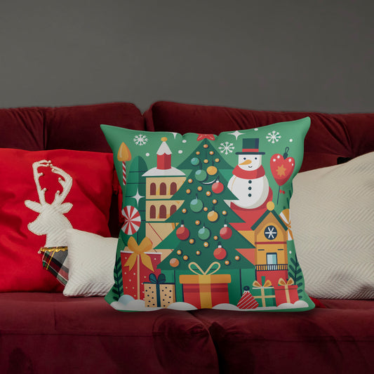 Christmas world - Cuscino Personalizzato - idea regalo Natale