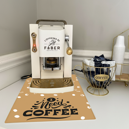 I need coffee - Tappetino per Macchina del caffè con Retro in Gomma Tappeto 30x40cm