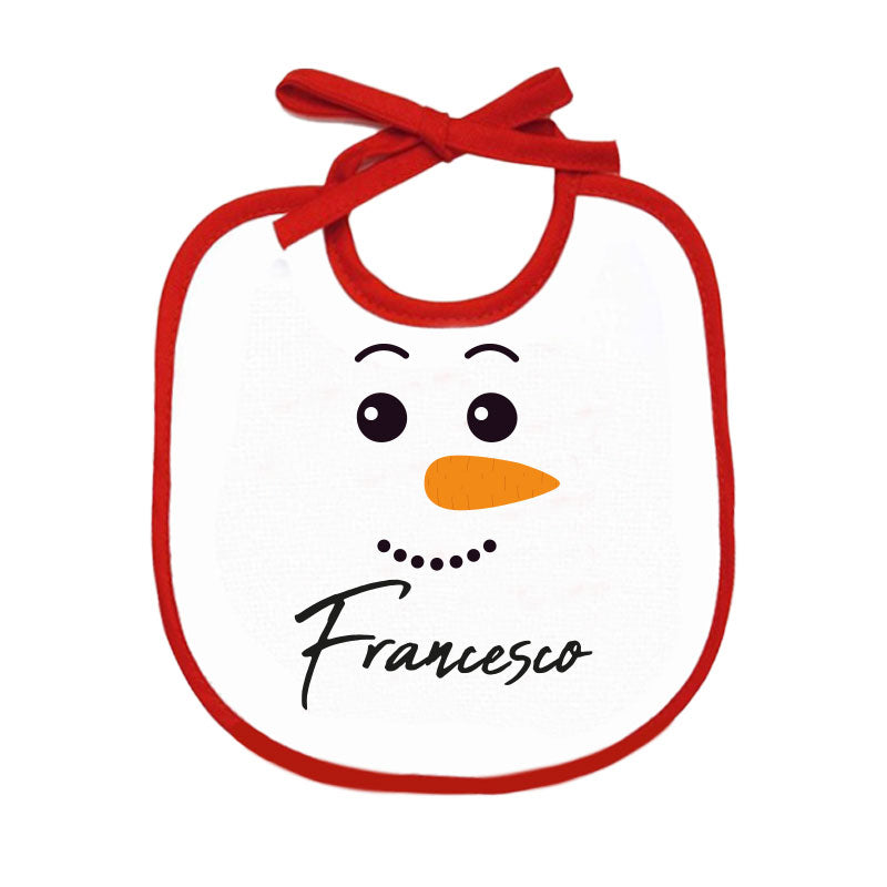 Snowman - Bavetto - personalizzato con nome