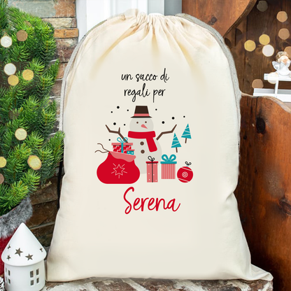Un sacco di regali - Sacchetto - personalizzato con nome