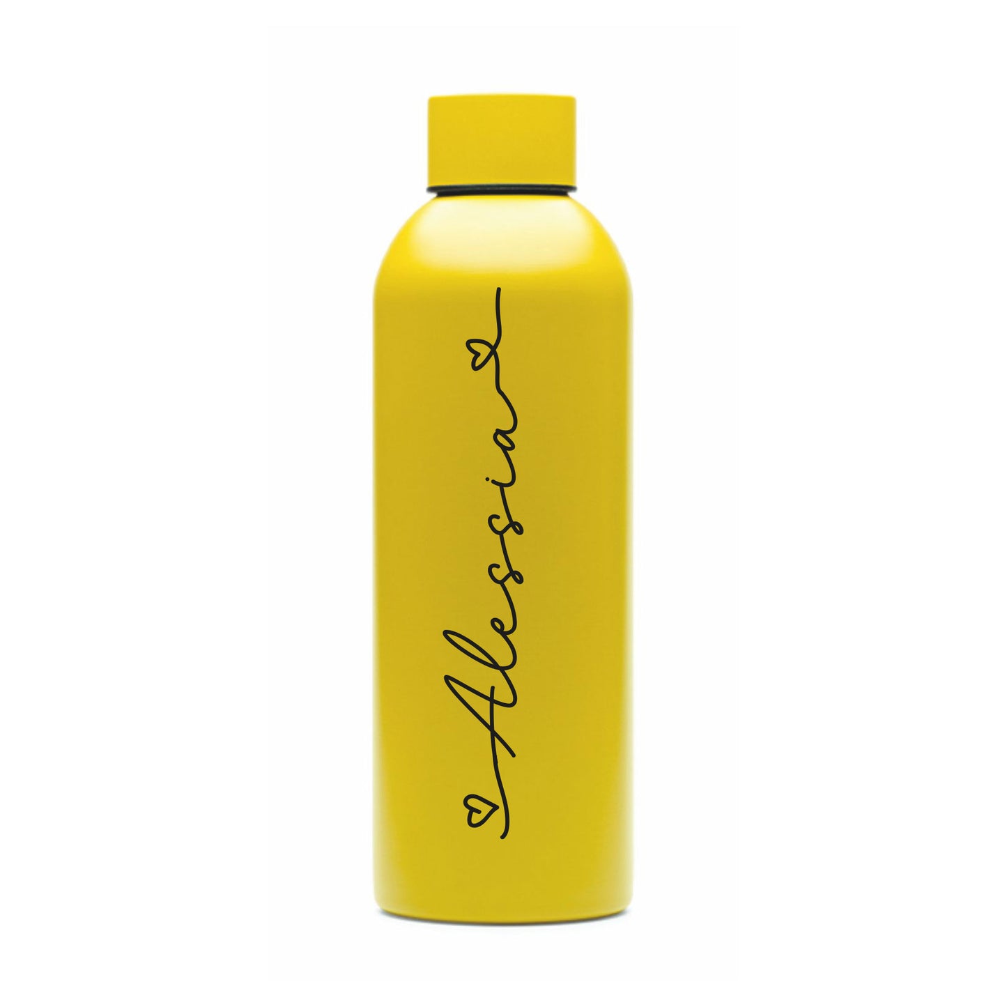 Elegant Heart Name - Borraccia Ecosostenibile personalizzata con nome