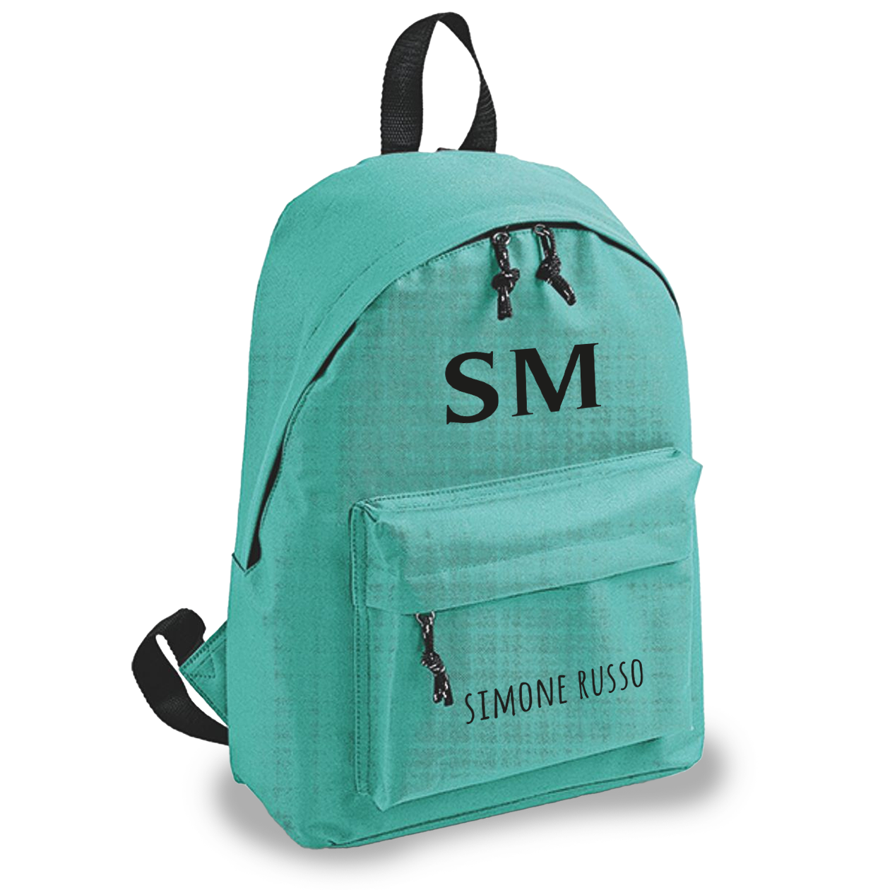 Minimal name - zaino scuola - personalizzato con nome e iniziale