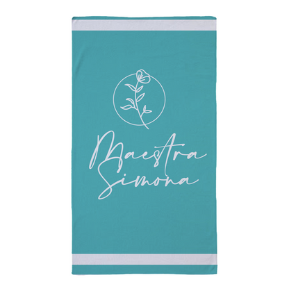 Maestra flower ocean - Telo Mare - personalizzato con nome