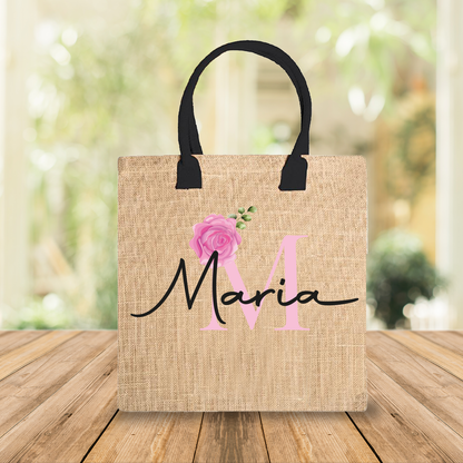 Name rose - Borsa Mare personalizzata con nome