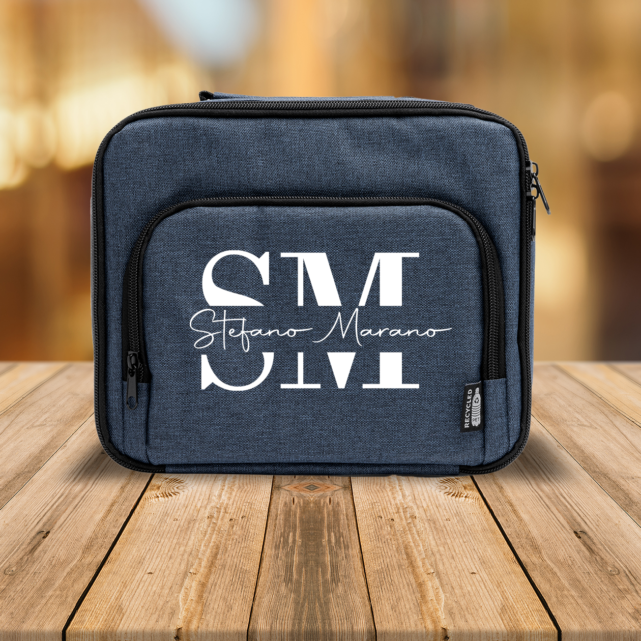 Nome e iniziali - Borsa termica - personalizzata con nome e iniziali