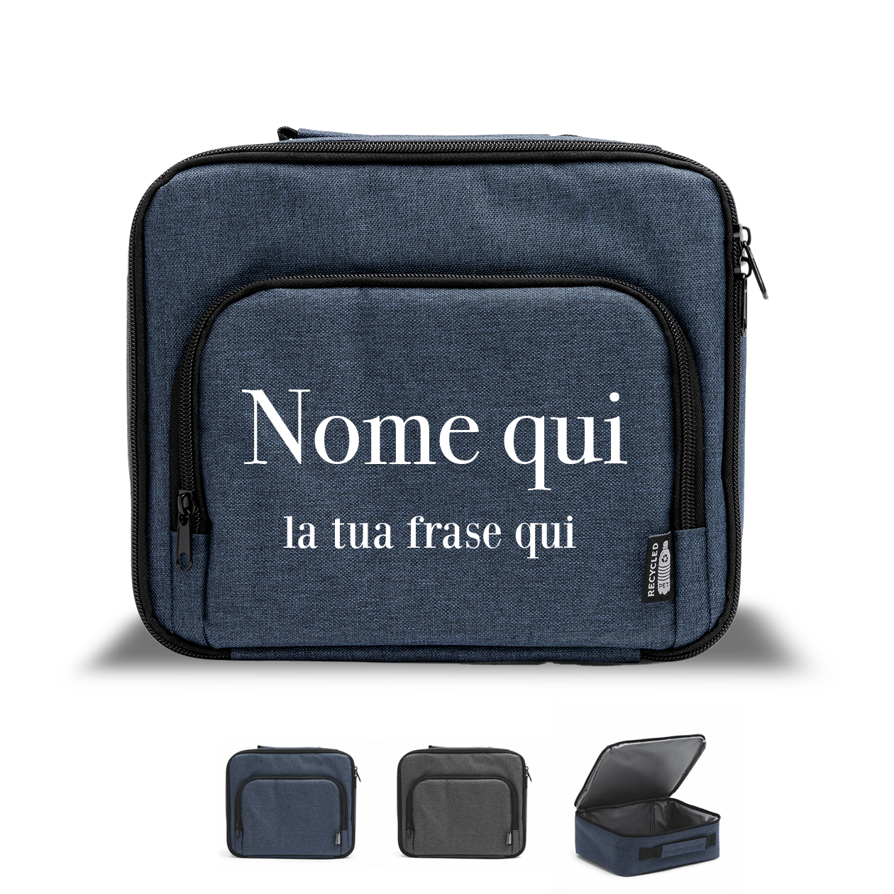 Nome e frase - Borsa termica - personalizzata con nome e frase