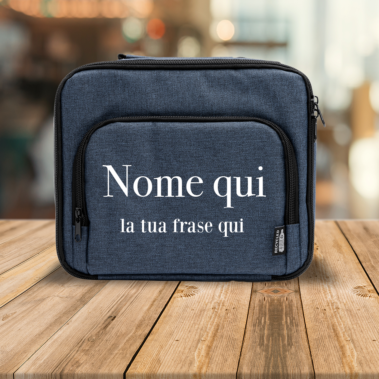 Nome e frase - Borsa termica - personalizzata con nome e frase