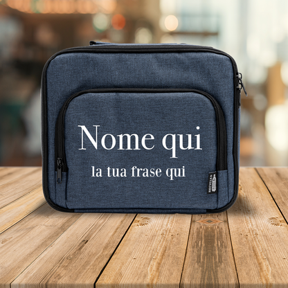 Nome e frase - Borsa termica - personalizzata con nome e frase