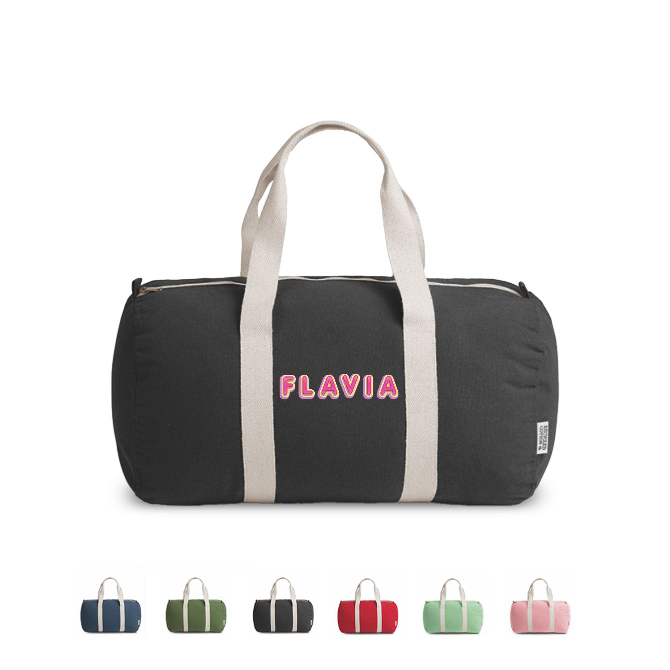 Fuxia name - Borsa da palestra - personalizzata con nome