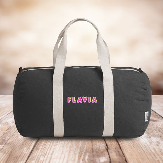 Fuxia name - Borsa da palestra - personalizzata con nome