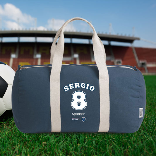 Soccer number - Borsa da palestra - personalizzata con nome e numero