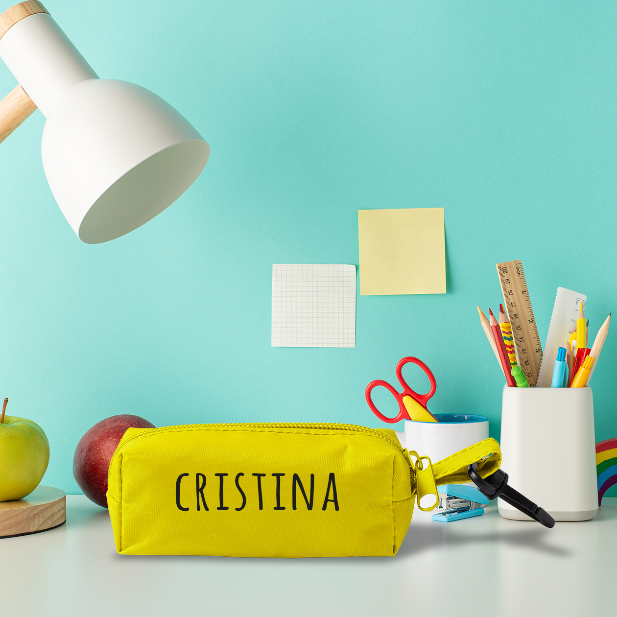 Minimal name - Set da 5 - Astuccio In Rpet personalizzati con nomi