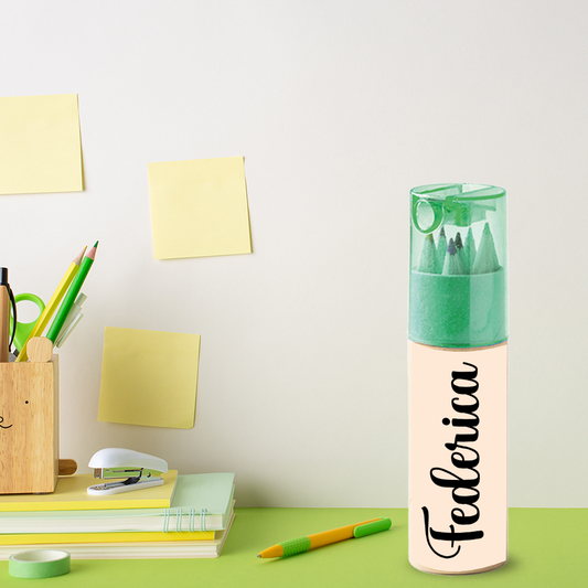 Name elegant - Set Pastelli 4 Pz - personalizzati con nomi