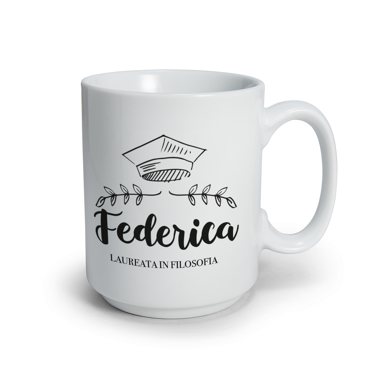 Laureata in... - Tazza mug - personalizzata