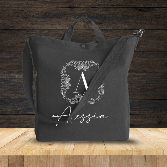 Classic name - Borsa da Donna in Tela - personalizzato con nome