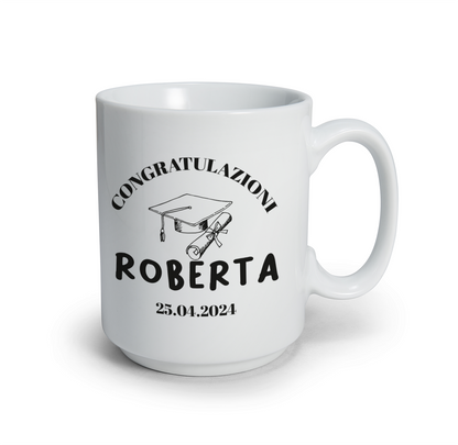 Congratulazioni laureata/o - Tazza mug - personalizzata