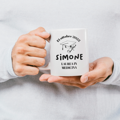 Laurea in... - Tazza mug - personalizzata