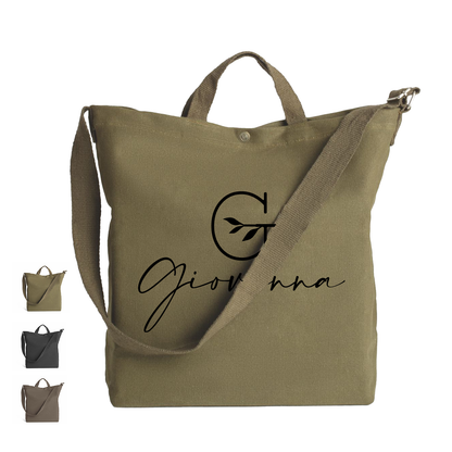 Minimal name - Borsa da Donna in Tela - personalizzato con nome