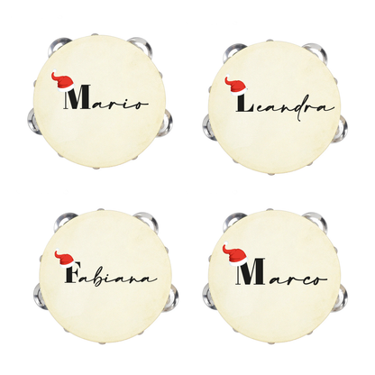 Christmas Cap - Set da 10 Tamburelli - personalizzati