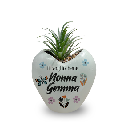Ti voglio bene nonna - Piantina con vaso - personalizzata con nome