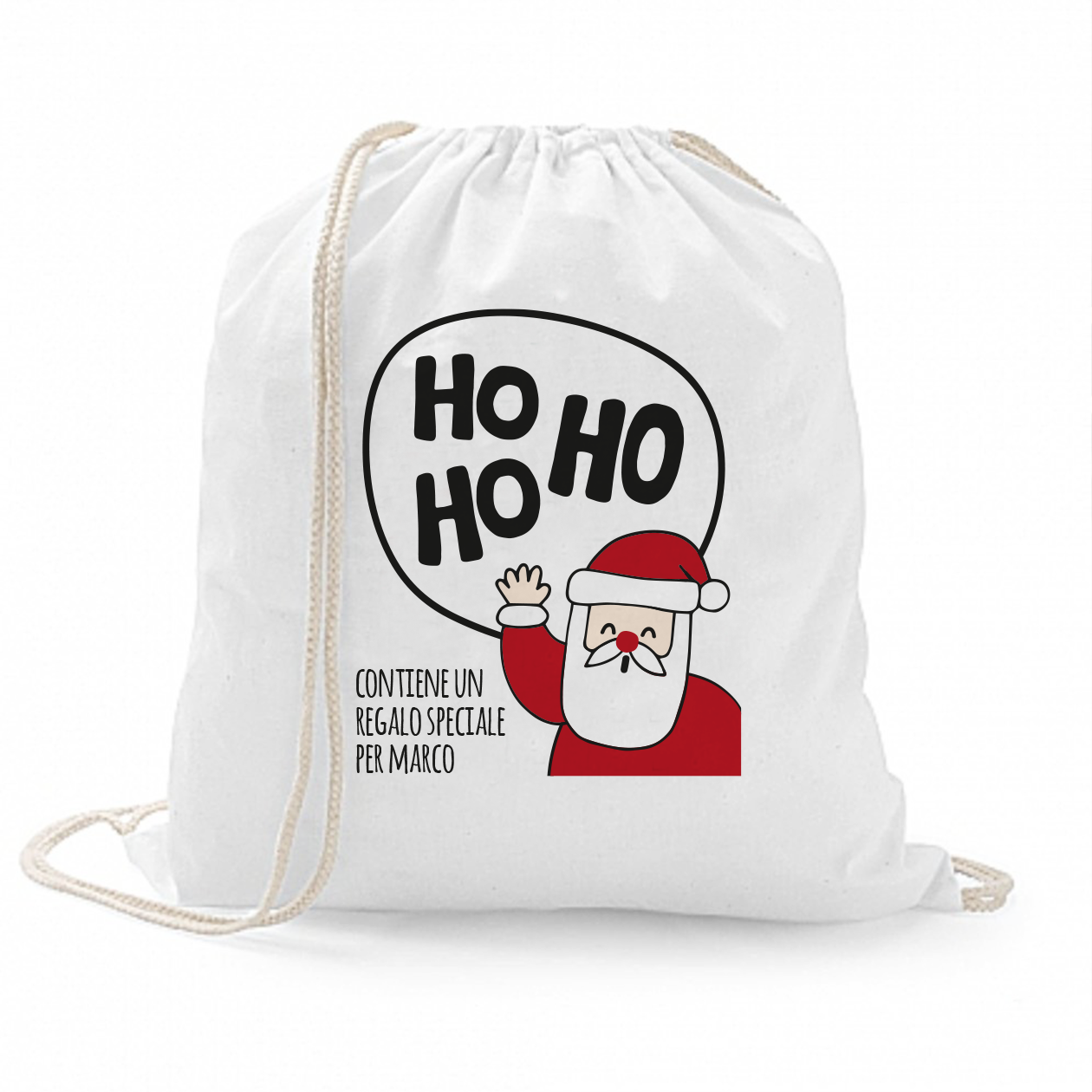 Contiene un regalo speciale - Sacchetto personalizzato con nome