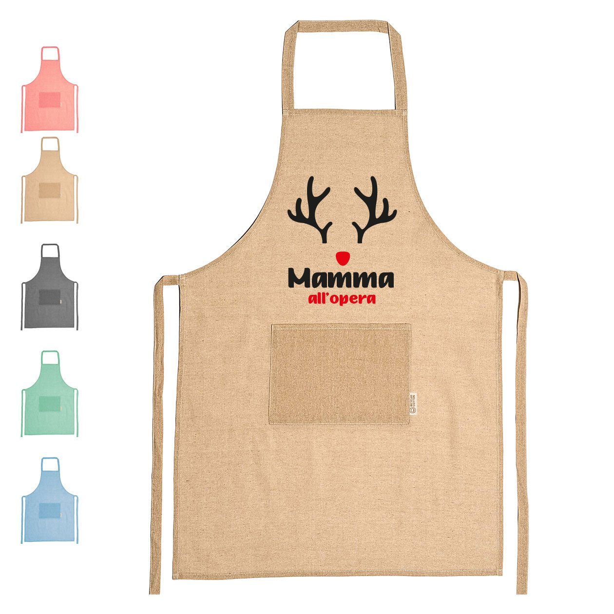 Mamma all'opera - Grembiule da Cucina Natalizio