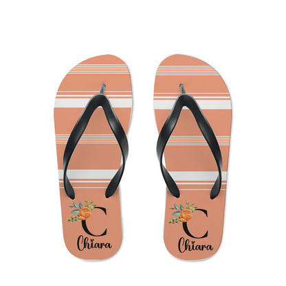 Orange flower - Infradito - personalizzati con nome