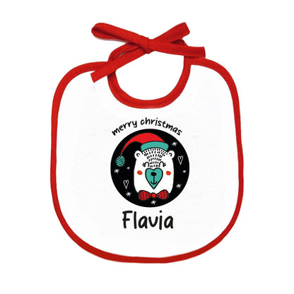 Merry Christmas - Bavetto - personalizzato con nome