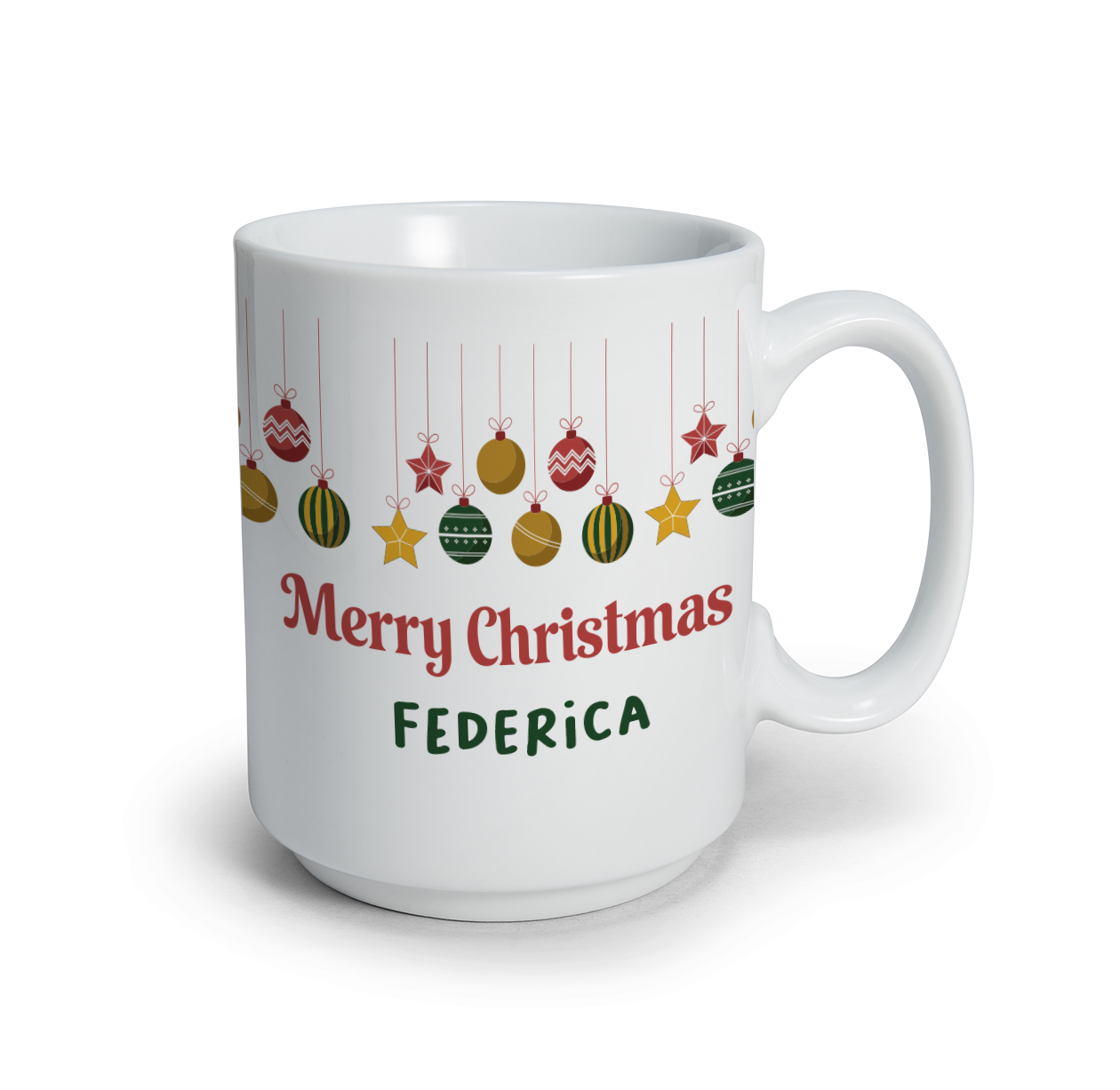 Decorazioni Natalizie - Tazza mug - idea regalo Natale - personalizzata con nome