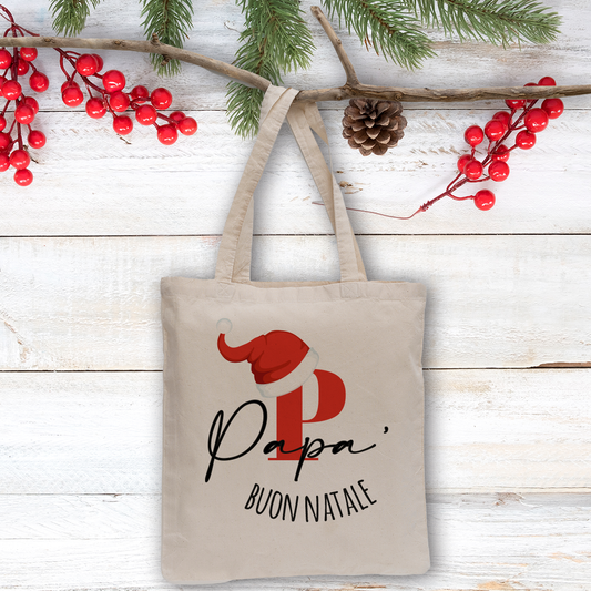 Papà Buon Natale - Shopper In Cotone