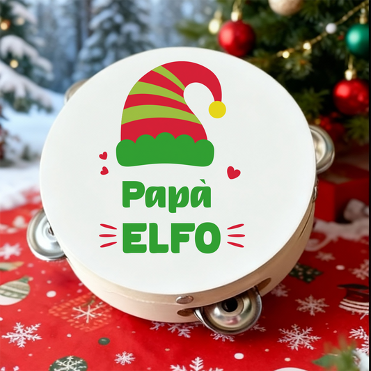 Elfo - Set da 10 Tamburelli - personalizzati con nomi