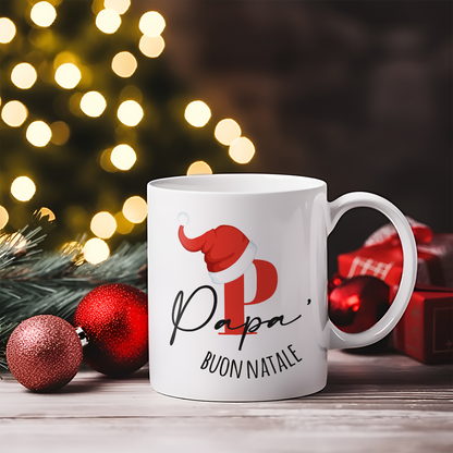 Papà Buon Natale - Tazza mug - idea regalo Natale