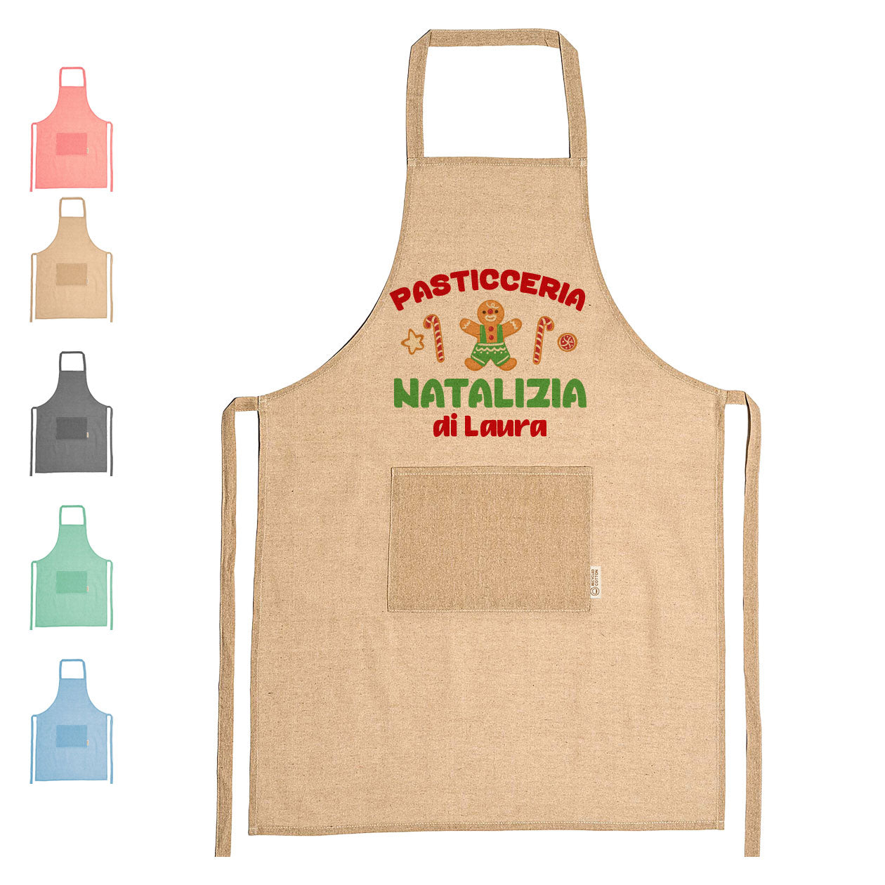 Pasticceria Natalizia - Grembiule da Cucina Natalizio - personalizzato con nome