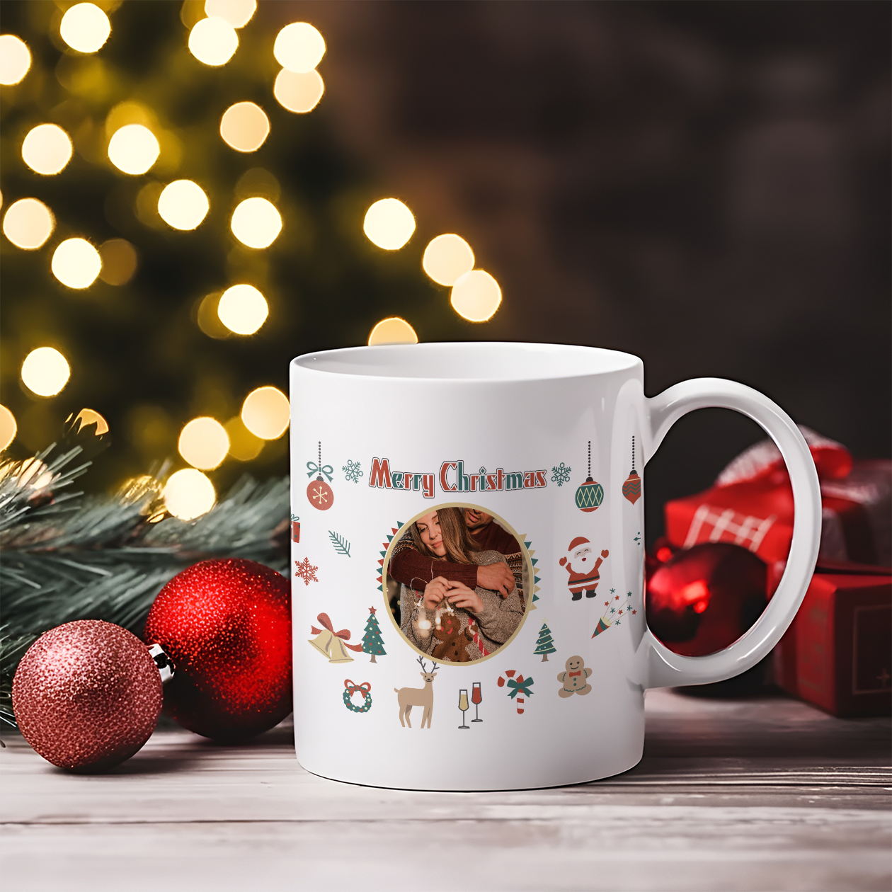 Merry Christmas - Tazza mug - idea regalo Natale - personalizzata con foto