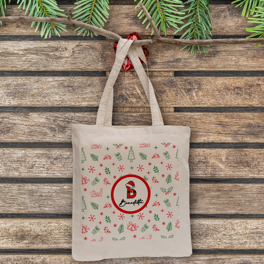 Name Christmas - Shopper In Cotone - personalizzata con nome