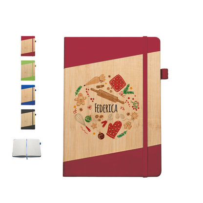 Kitchen - Block Notes in PU a righe - personalizzato con nome