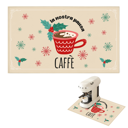 La nostra pausa caffè - Tappetino per Macchina del caffè con Retro in Gomma Tappeto 30x40cm
