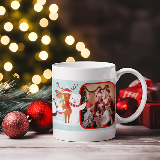 White Christmas - Tazza mug - idea regalo Natale - personalizzata con foto