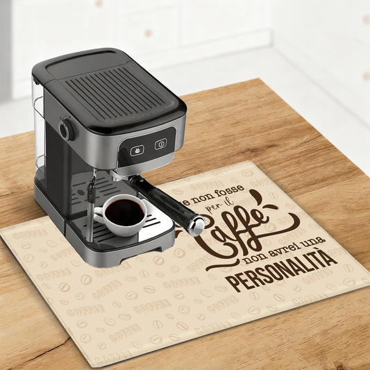 Se non fosse per il caffè... - Tappetino per Macchina del caffè con Retro in Gomma Tappeto 30x40cm