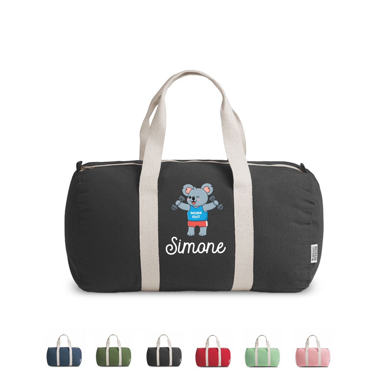 Mouse - Borsa da palestra - personalizzata con nome