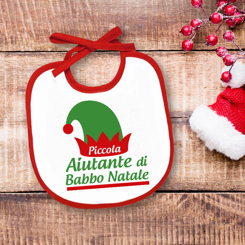 Piccola aiutante di Babbo Natale - Bavetto