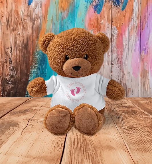 Pink little feet - Teddy - Orsacchiotto di Peluche con Maglietta Personalizzata
