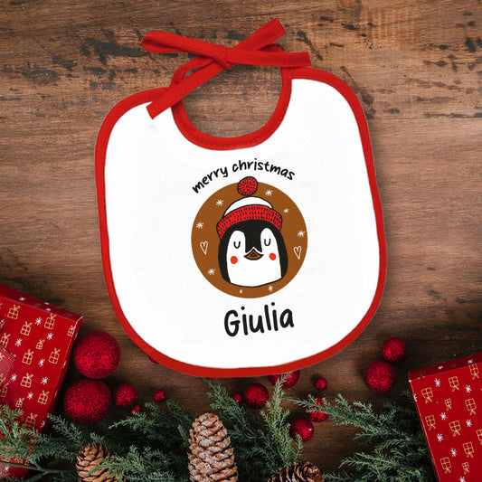 Merry Christmas - Bavetto - personalizzato con nome