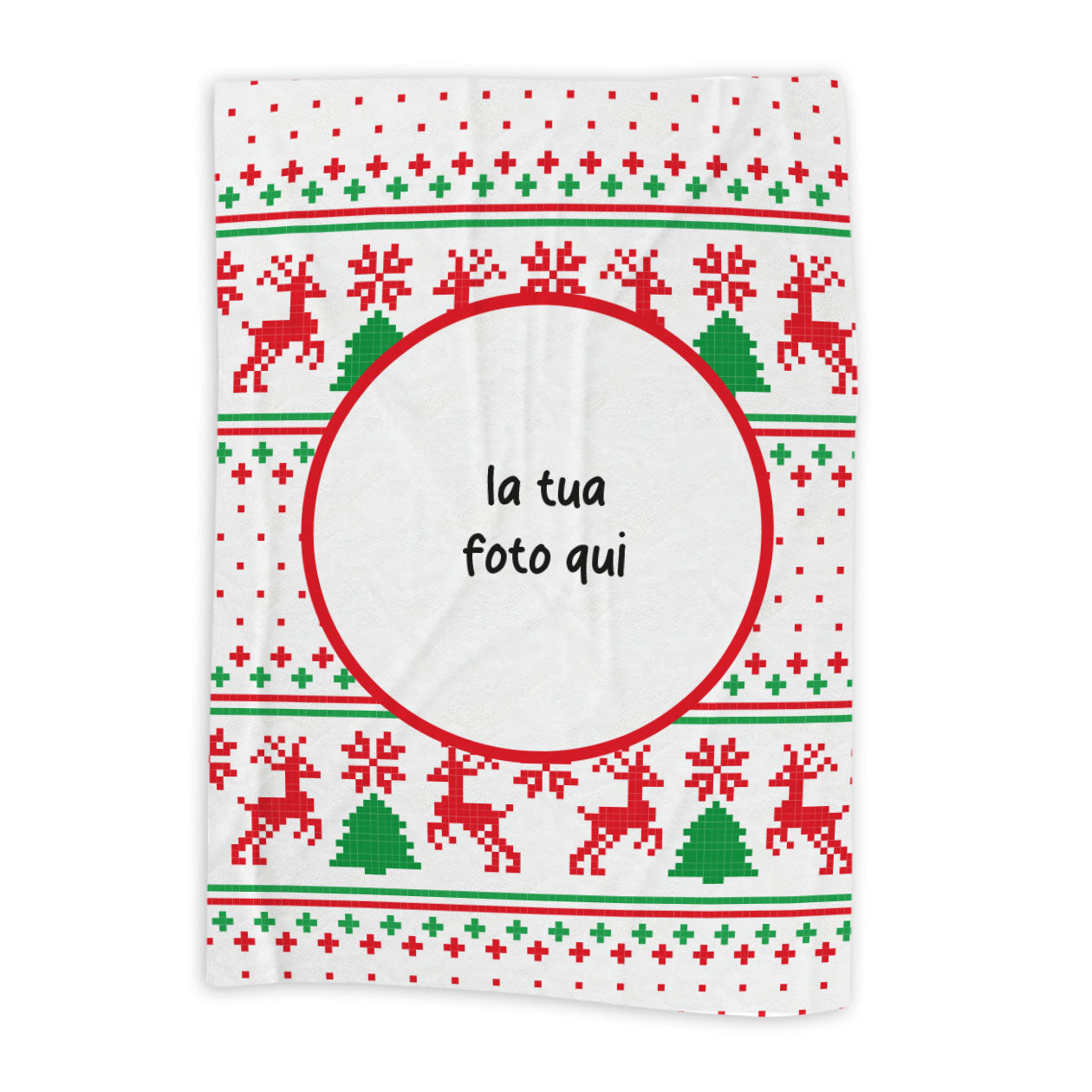 Christmas Style - Plaid, coperta Natalizia Idea Regalo Natale - personalizzato con foto